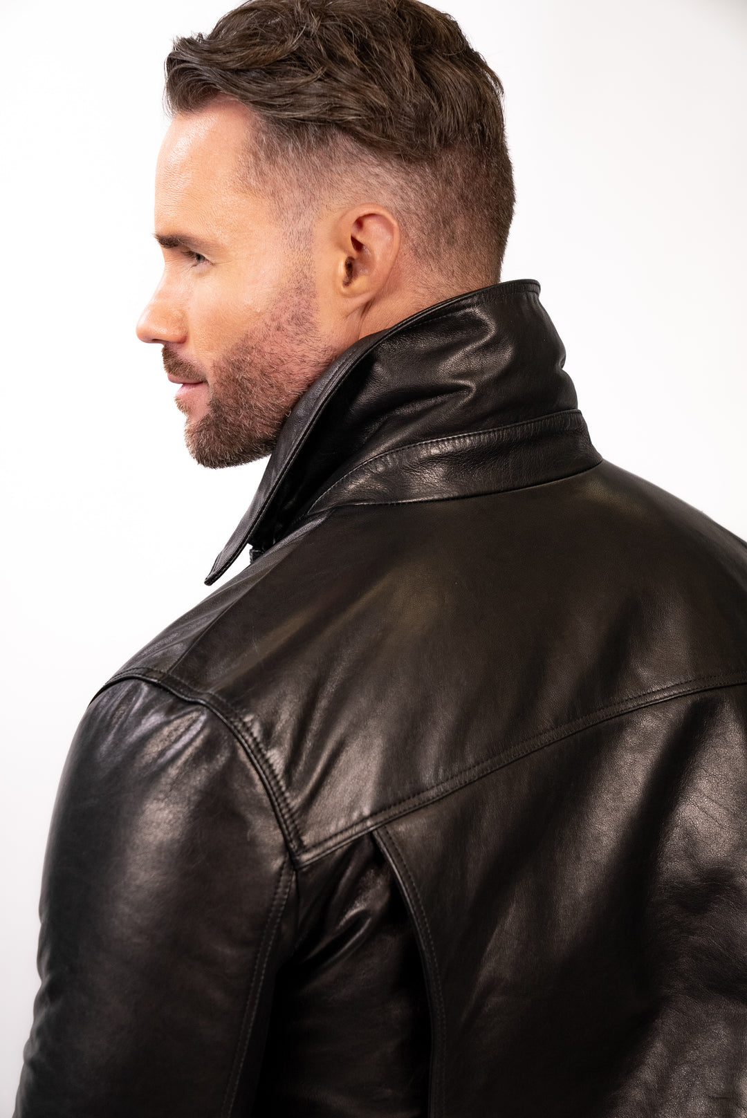 Motorcycle Jacket Deerskin Leather Jacket Vintage Robert