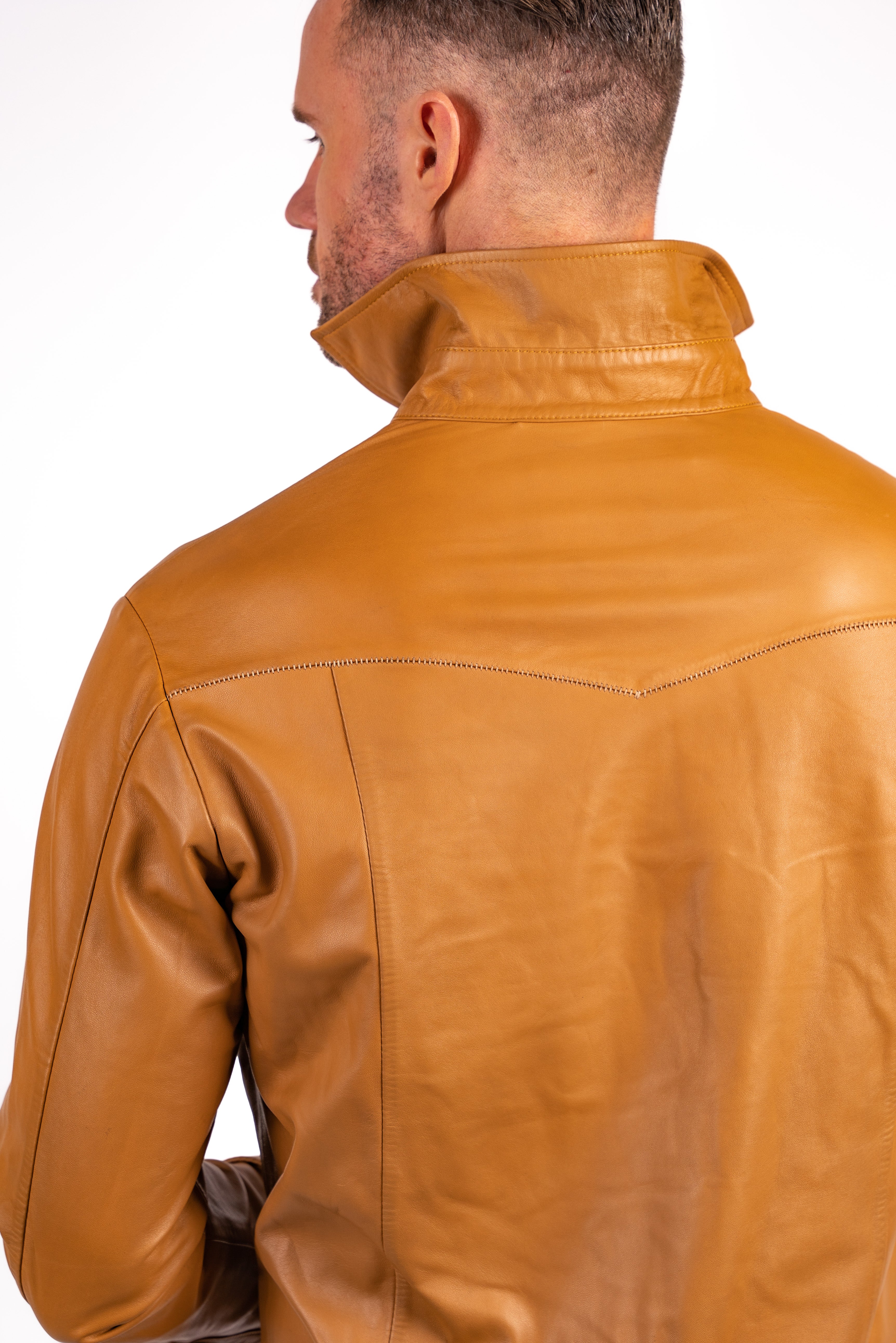 THE HENDRIX -Men's Glove Lamb Leather Shirt | ROBERT COMSTOCK 