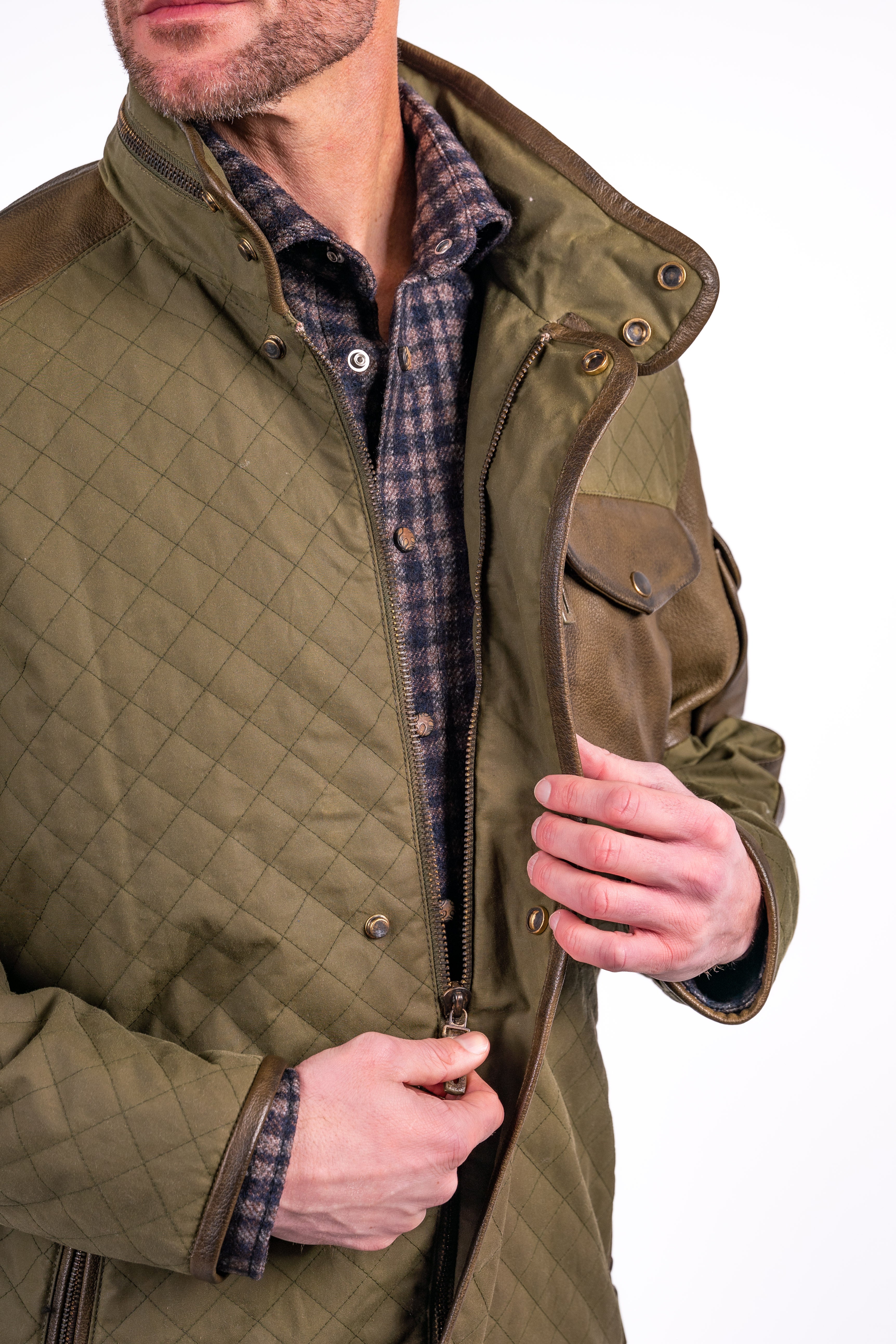 OVER QUILTING HUNTING JACKET CLANE 良品✨ - manzana.org.pl