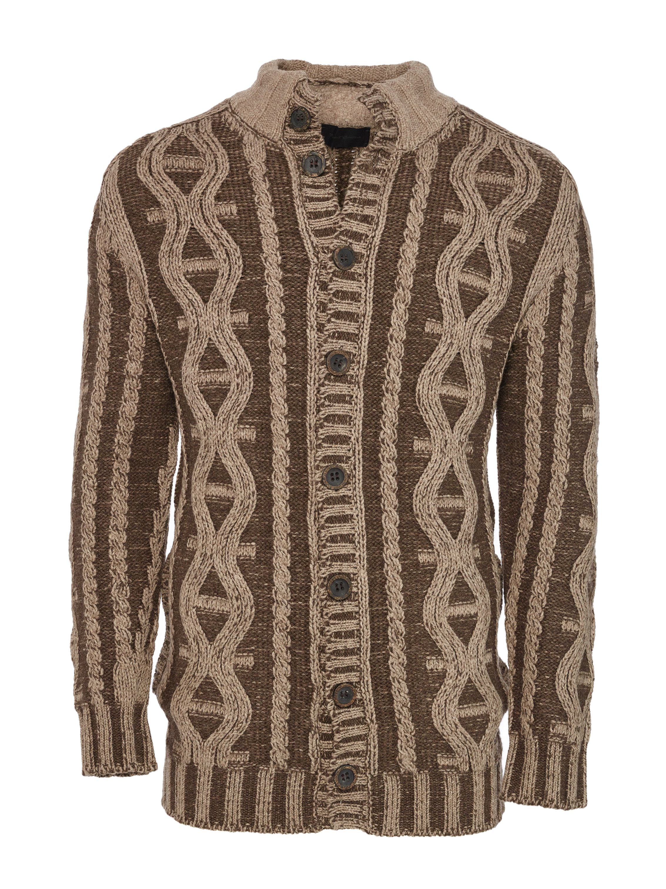 Kazakh - Men's Yak Wool Sweater | Yak Cardigan | Robert Comstock