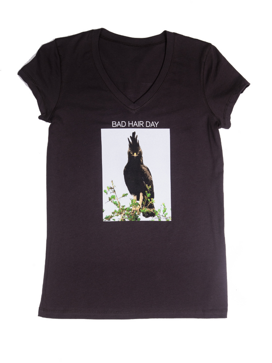 GOOD/BAD HAIR DAY V-NECK TEE