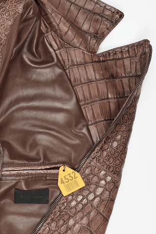 Croco Jacket - Jacket in Crocodile Leather